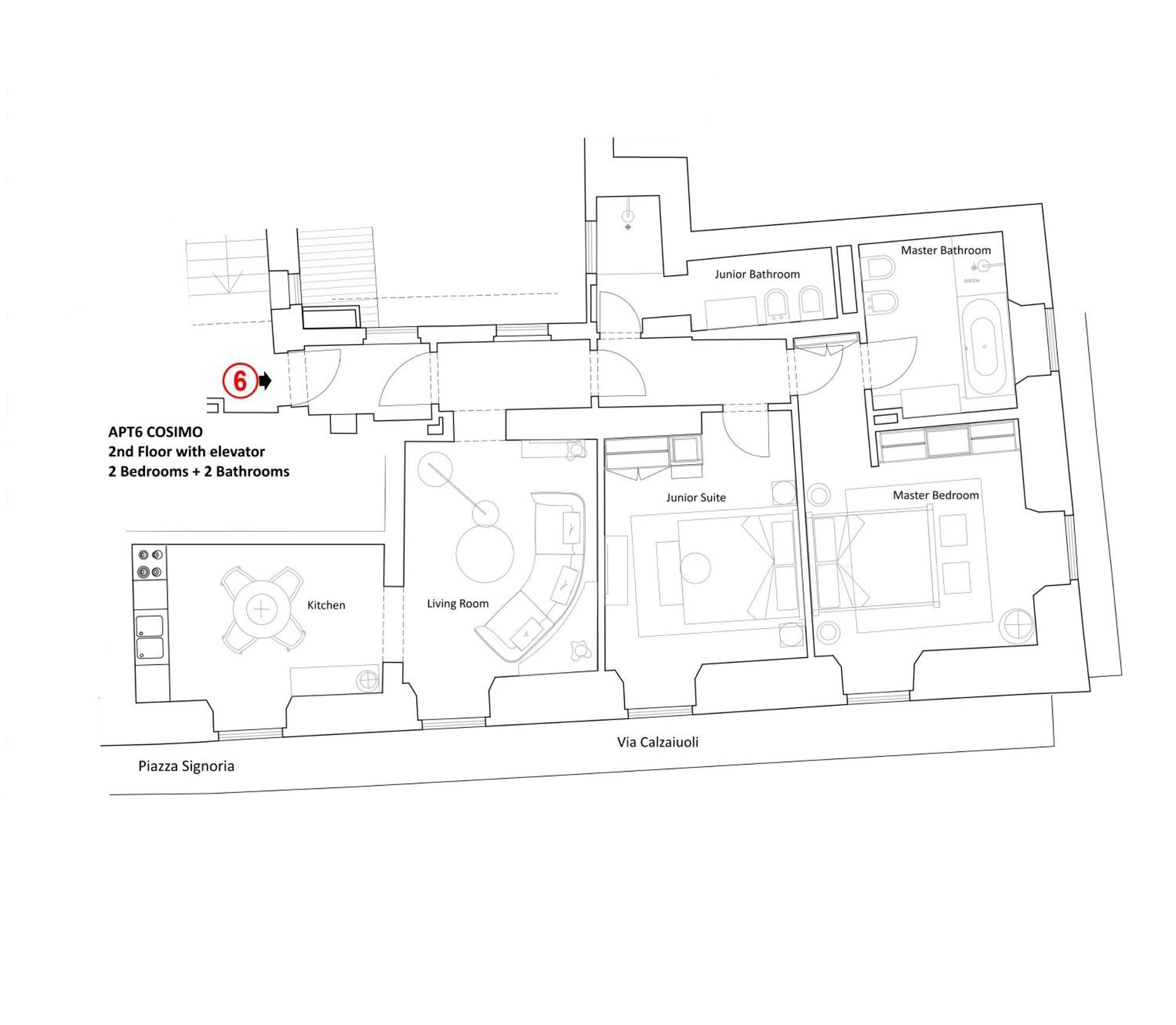 - Palazzo Signoria Luxury 6 Apartamento